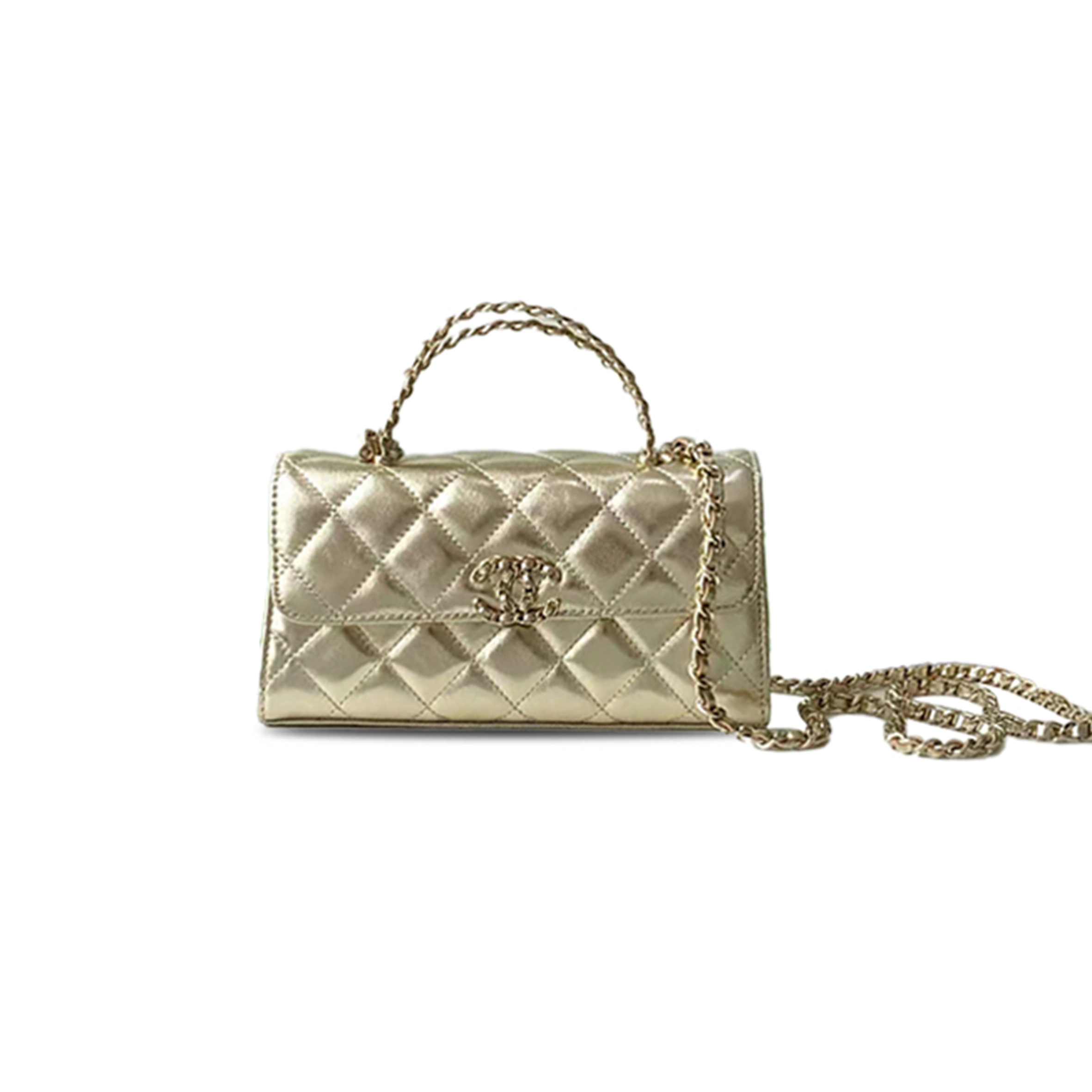 Ch*el 25a kelly clutch with chain ap3238 (18*10*4.5cm)